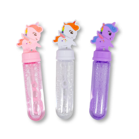 3PK UNICORN MINI BUBBLE WANDS