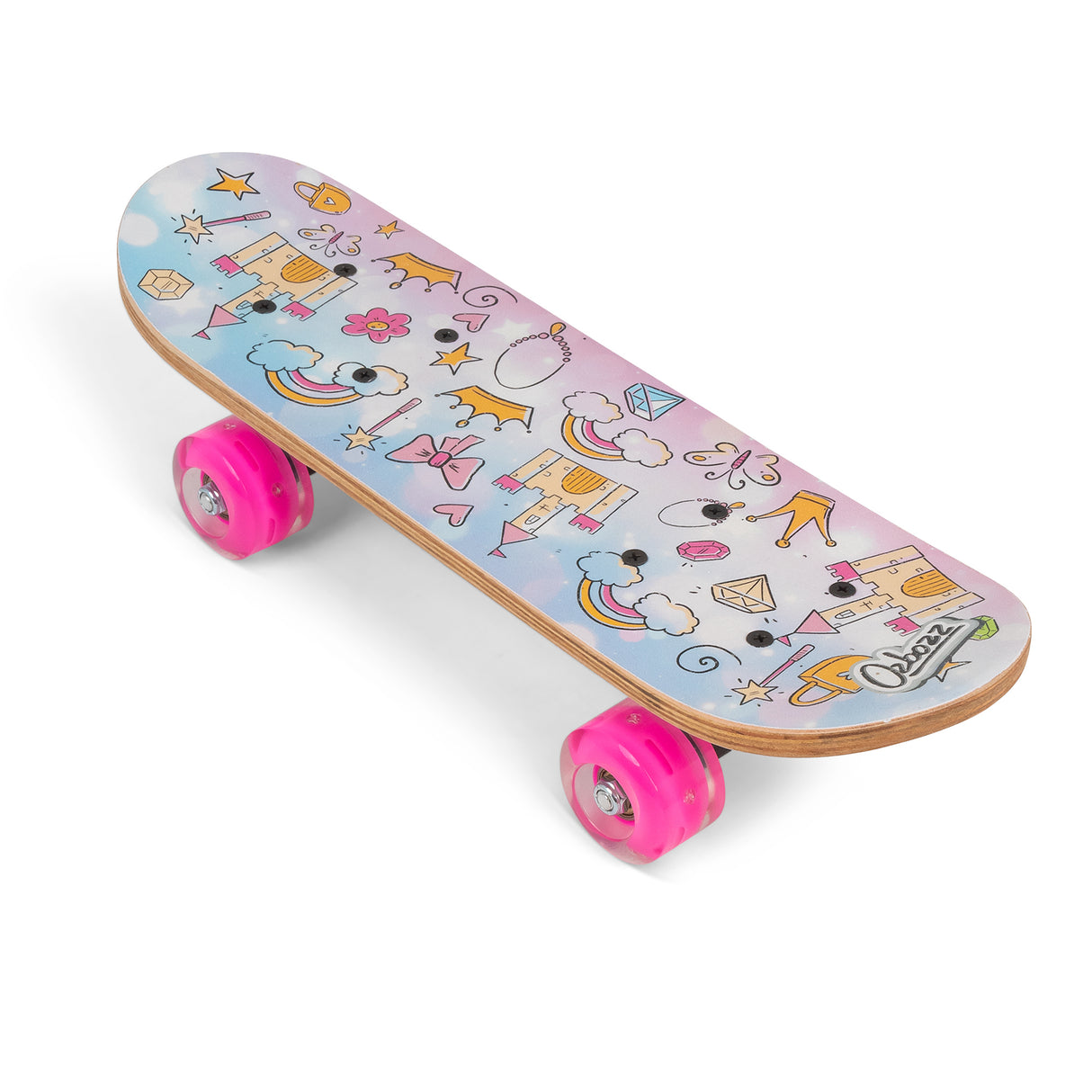 PRINCESSES SKATEBOARD WITH FLASHING WHEELS 17 INCH