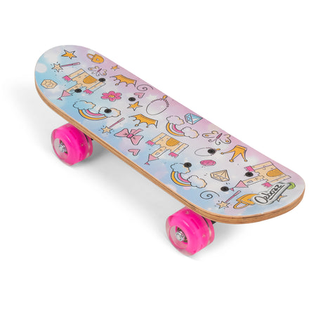 PRINCESSES SKATEBOARD WITH FLASHING WHEELS 17 INCH