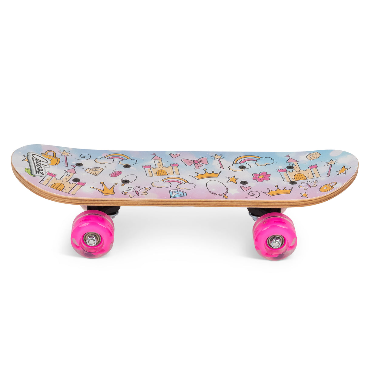 PRINCESSES SKATEBOARD WITH FLASHING WHEELS 17 INCH