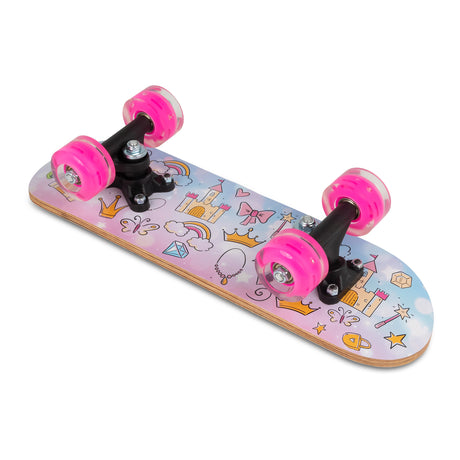 PRINCESSES SKATEBOARD WITH FLASHING WHEELS 17 INCH