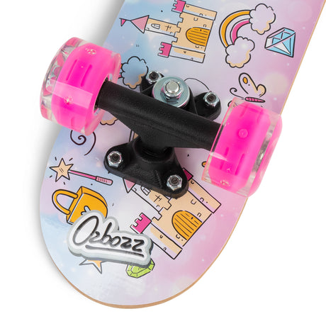 PRINCESSES SKATEBOARD WITH FLASHING WHEELS 17 INCH