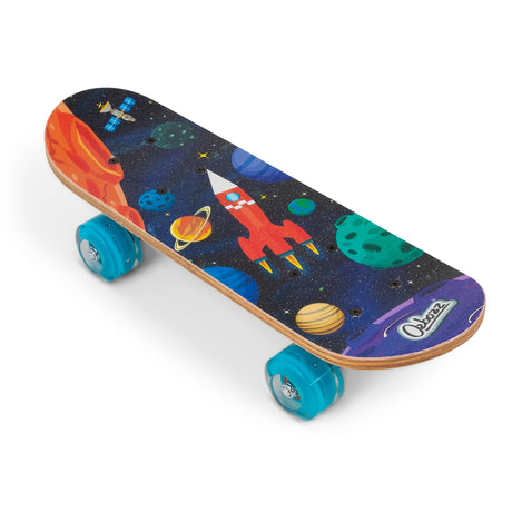 SPACE SKATEBOARD WITH FLASHING WHEELS 17 INCH