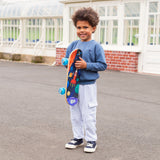 SPACE SKATEBOARD WITH FLASHING WHEELS 17 INCH
