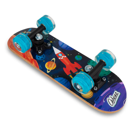 SPACE SKATEBOARD WITH FLASHING WHEELS 17 INCH