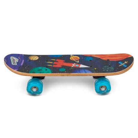 SPACE SKATEBOARD WITH FLASHING WHEELS 17 INCH