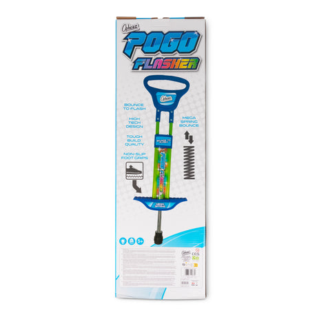 GO LIGHT UP POGO STICK BLUE 89CM