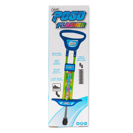 GO LIGHT UP POGO STICK BLUE 89CM