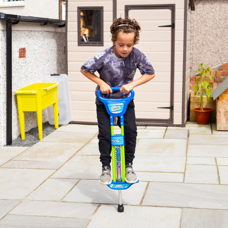 GO LIGHT UP POGO STICK BLUE 89CM