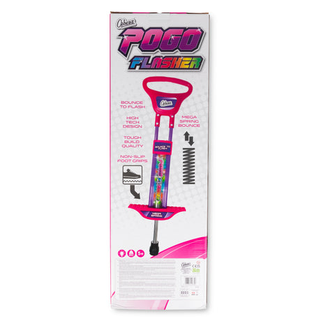 GO LIGHT UP POGO STICK PINK 89CM
