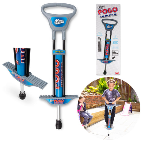 BLACK SILVER POGO STICK 89CM