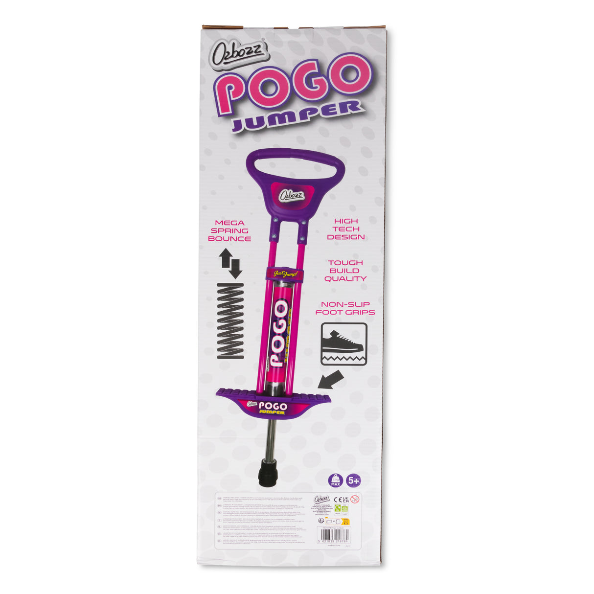 PINK PURPLE POGO STICK 89CM