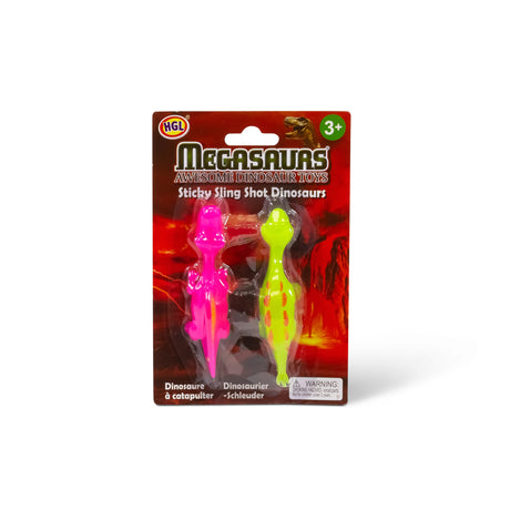 STICKY SLINGSHOT DINOSAURS - 2PK