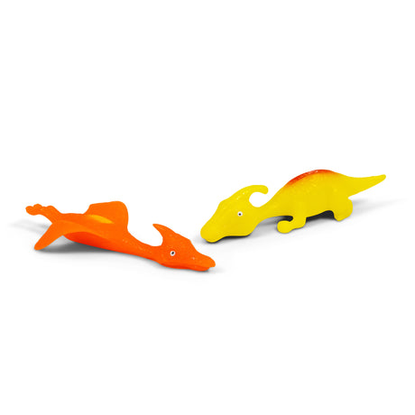 STICKY SLINGSHOT DINOSAURS - 2PK