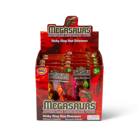 STICKY SLINGSHOT DINOSAURS - 2PK