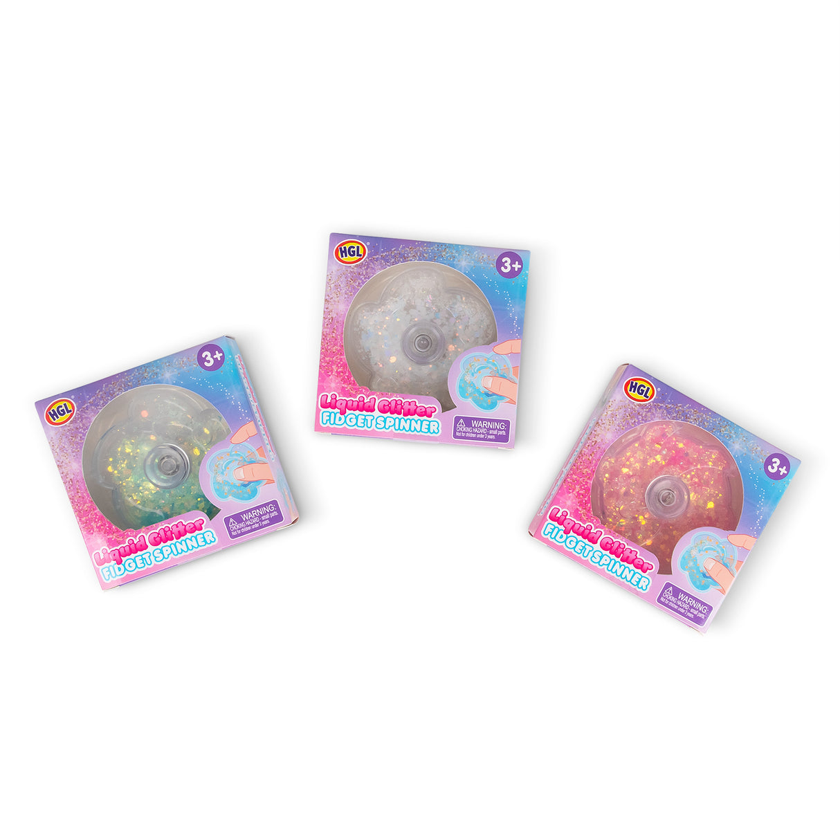 LIQUID GLITTER FIDGET SPINNER