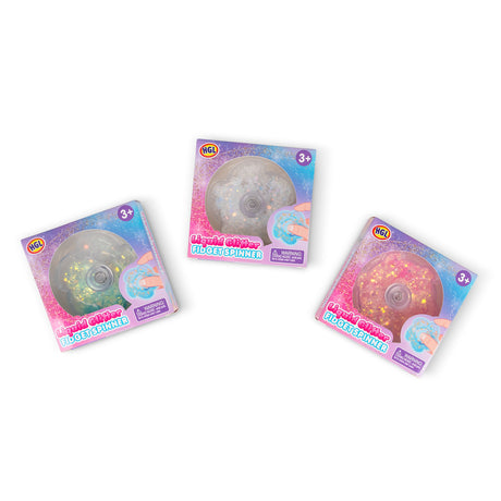 LIQUID GLITTER FIDGET SPINNER