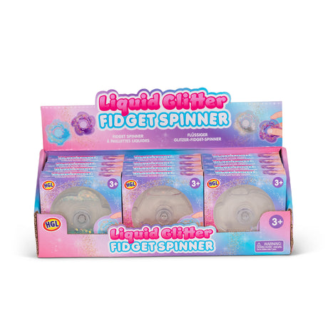 LIQUID GLITTER FIDGET SPINNER