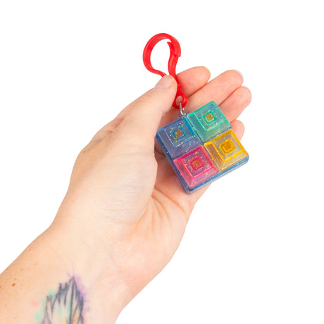 GLITTER CLICKER KEYCHAIN