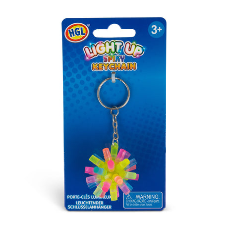 FLASHING SPIKY KEYCHAIN