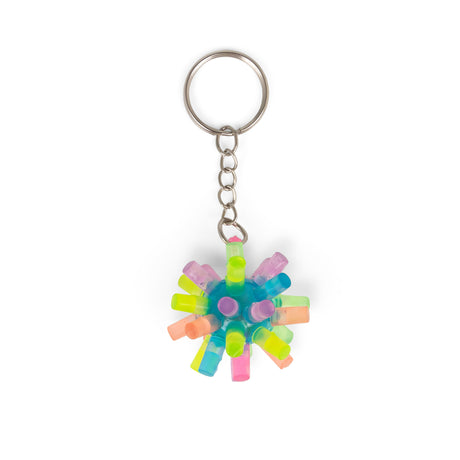 FLASHING SPIKY KEYCHAIN