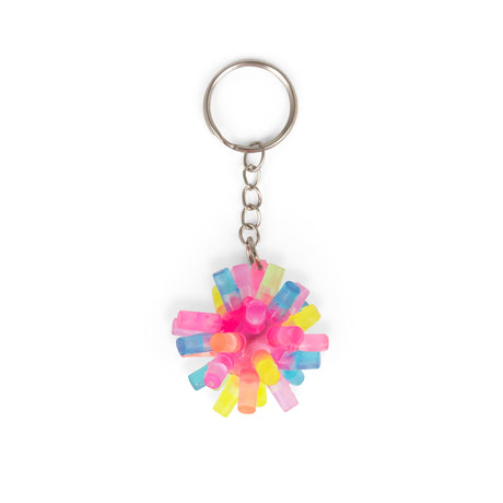 FLASHING SPIKY KEYCHAIN