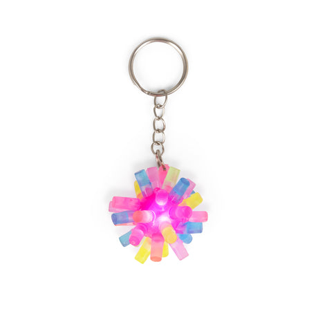 FLASHING SPIKY KEYCHAIN