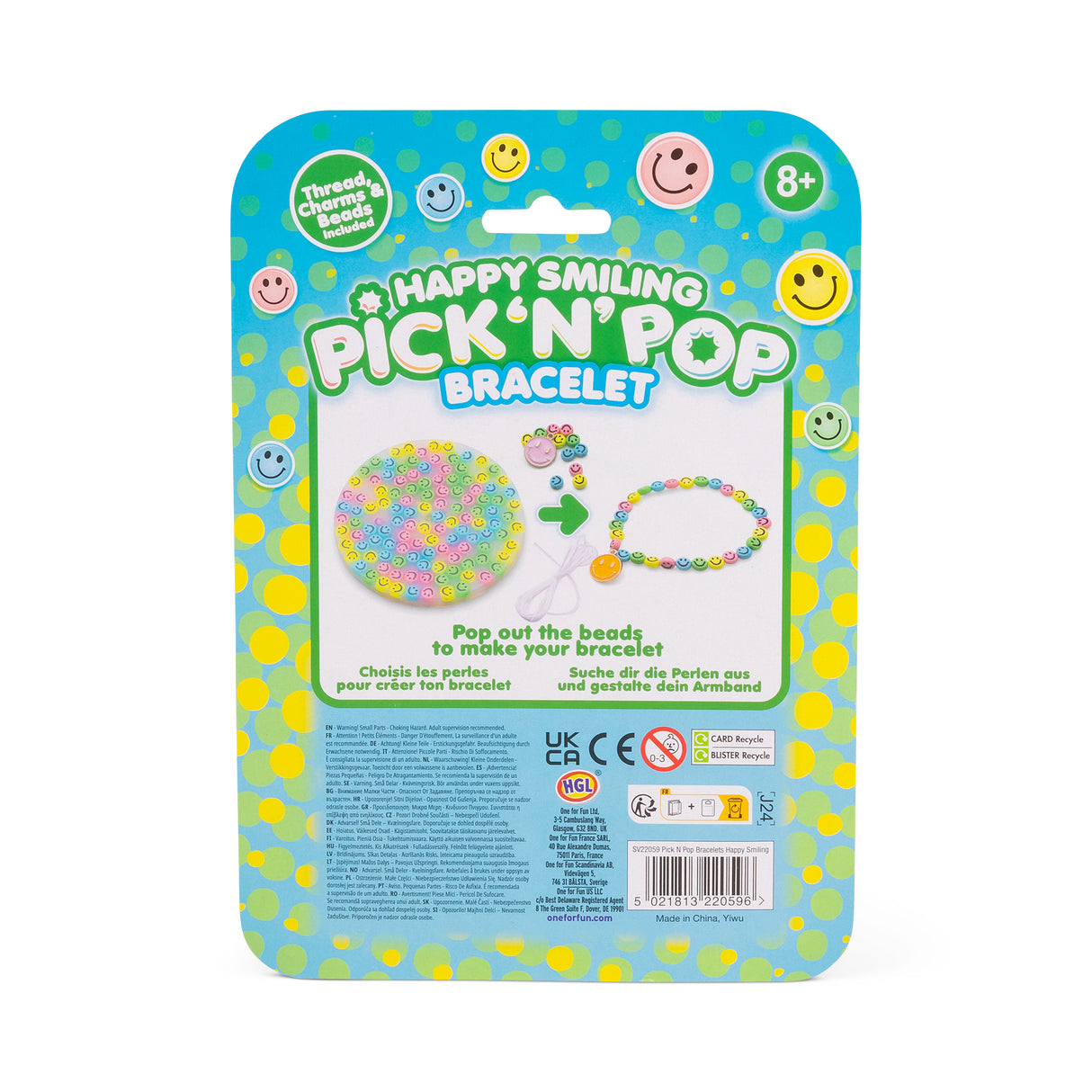 PICK N POP BRACELETS HAPPY SMILING