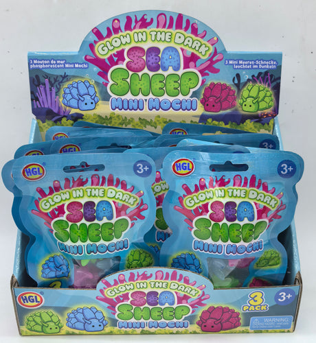 SEA SHEEP GLOW IN THE DARK MINI MOCHIS 3PK