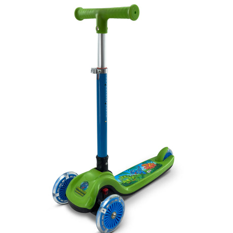 DINOSAUR TRAIL TWIST FOLDING LIGHT UP SCOOTER