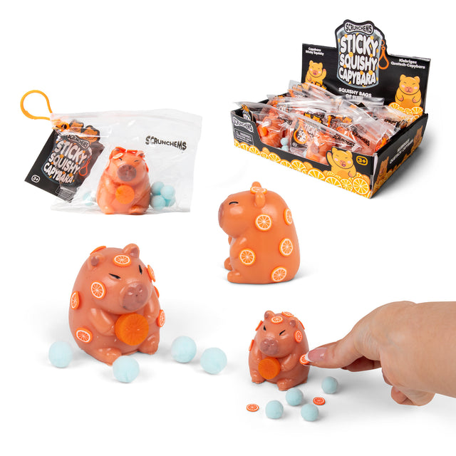 SCRUNCHEMS STICKY SQUISHY CAPYBARA