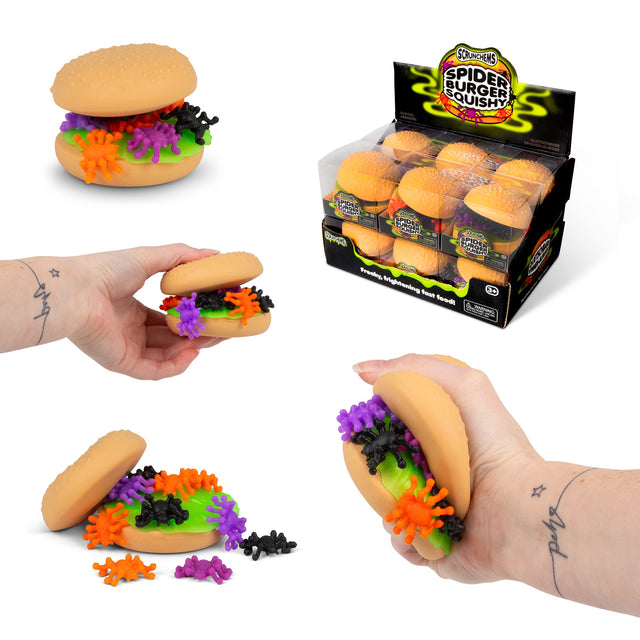 SCRUNCHEMS SPOOKY SPIDER BURGER SQUISHY