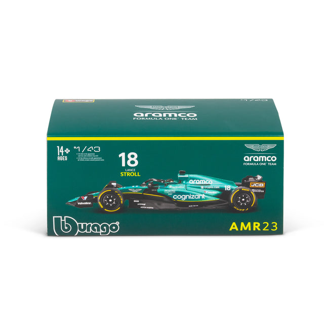 1:43 F1 ASTON MARTIN 2023 AMR23 WITH HELMET STROLL
