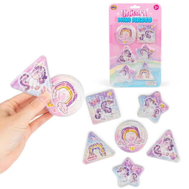 6PK UNICORN MINI MAZES