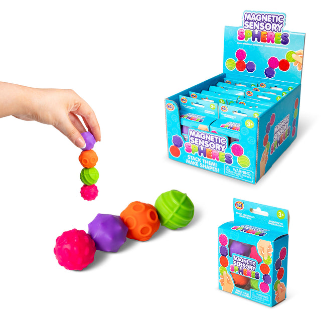 4PK TEXTURED MAGNETIC BALLS