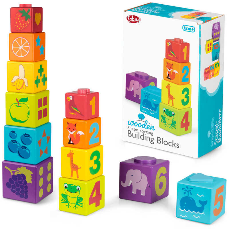 Shape Sorting Building Blocks | One For Fun