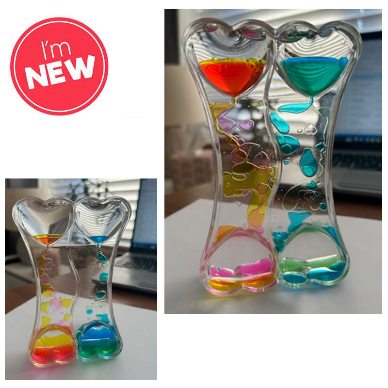 Heart Multi Coloured Liquid Timer | One For Fun