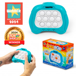 Time Pop Light Up Push Popper Game Blue