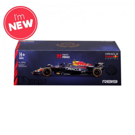 1:24 F1 Red Bull Racing Rb19 2023 With Helmet Perez