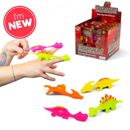 Sticky Slingshot Dinosaurs - 2pk